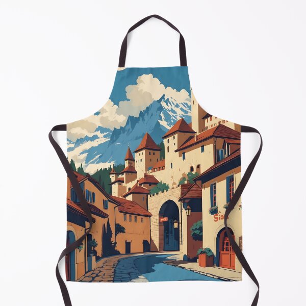 Item preview, Sion Switzerland 1950s Vintage Travel Tourism designed and sold by TravelersGems.