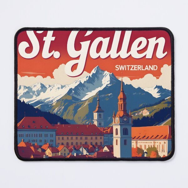 Item preview, St Gallen Switzerland 1950s Vintage Travel Tourism designed and sold by TravelersGems.