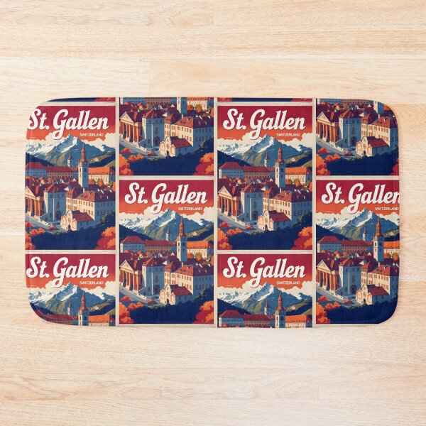 Item preview, St Gallen Switzerland 1950s Vintage Travel Tourism designed and sold by TravelersGems.