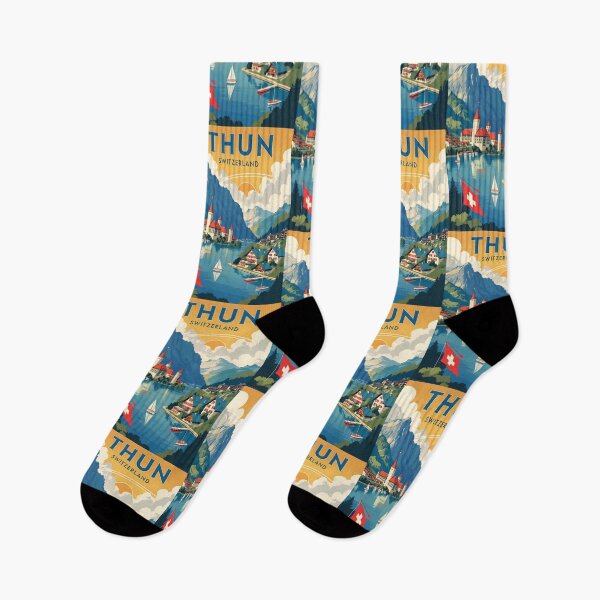 Item preview, Thun Switzerland 1950s Vintage Travel Tourism designed and sold by TravelersGems.