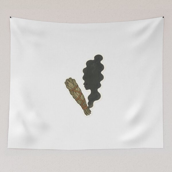 Item preview, Burning Sage Goddess – Smoke Shaped Black Woman Spiritual Design designed and sold by OsasChild.