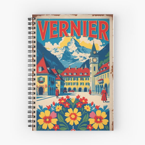 Item preview, Vernier Switzerland 1950s Vintage Travel Tourism designed and sold by TravelersGems.