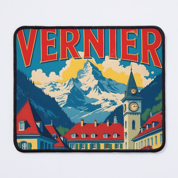 Item preview, Vernier Switzerland 1950s Vintage Travel Tourism designed and sold by TravelersGems.