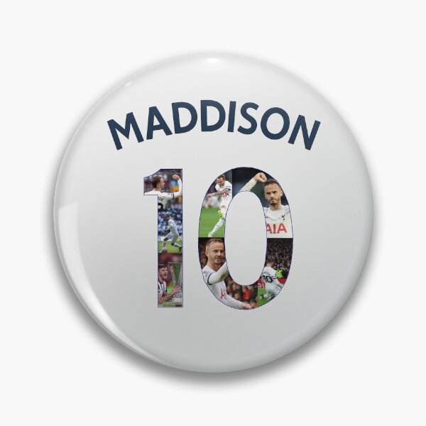 Aperçu de l'œuvre James Maddison Spurs Football Jersey Art | Player Name & Number créée et vendue par Kings Clothing.