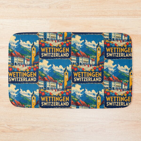 Item preview, Wettingen Switzerland 1950s Vintage Travel Tourism designed and sold by TravelersGems.