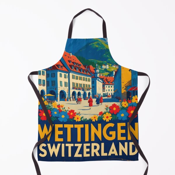 Item preview, Wettingen Switzerland 1950s Vintage Travel Tourism designed and sold by TravelersGems.