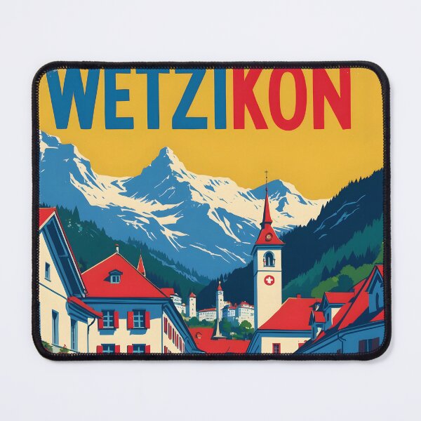 Item preview, Wetzikon Switzerland 1950s Vintage Travel Tourism designed and sold by TravelersGems.