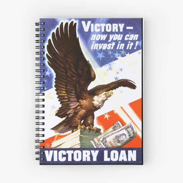 Item preview, WWII Propaganda Poster | Bald Eagle Illustration | Victory Bonds Art Print | American Patriotism & Financial Support designed and sold by artofuniverse.