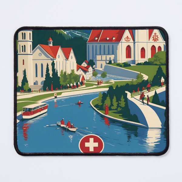 Item preview, Winterthur Switzerland 1950s Vintage Travel Tourism designed and sold by TravelersGems.