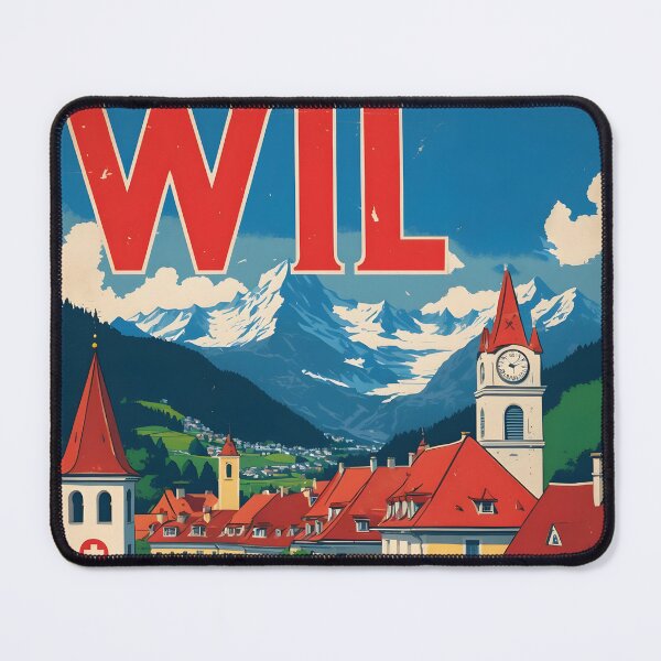 Item preview, Wil Switzerland 1950s Vintage Travel Tourism designed and sold by TravelersGems.