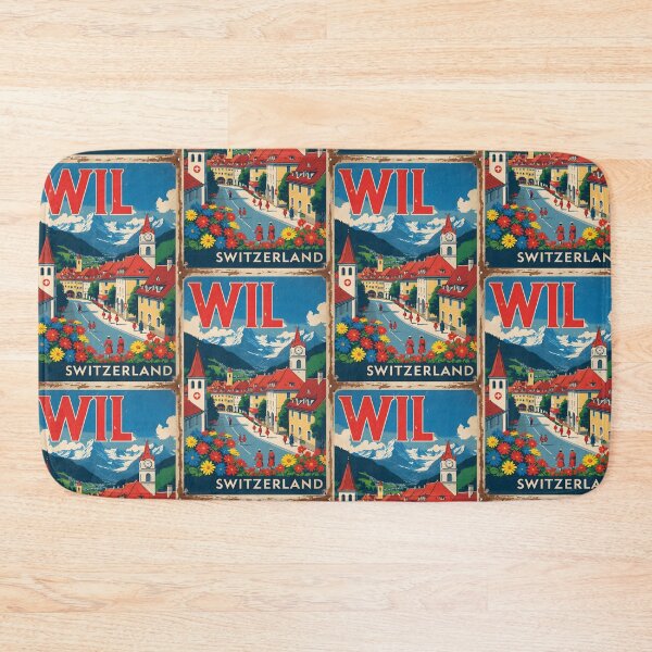 Item preview, Wil Switzerland 1950s Vintage Travel Tourism designed and sold by TravelersGems.