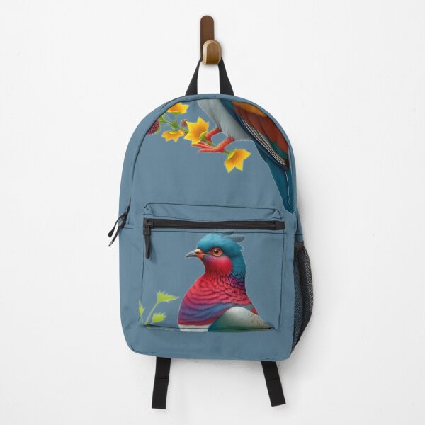Item preview, Realistic Minimalist Dragon Dove – Vibrant Bird with Floral Accents designed and sold by Naturalite19.
