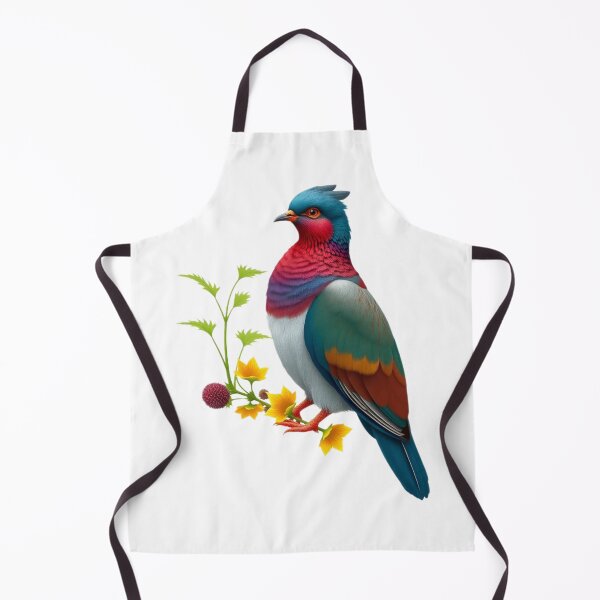 Item preview, Realistic Minimalist Dragon Dove – Vibrant Bird with Floral Accents designed and sold by Naturalite19.
