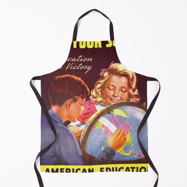 Item preview, Vintage 1943 American Education Week Poster | Visit Your Schools & Education for Victory | WWII Era Art designed and sold by artofuniverse.