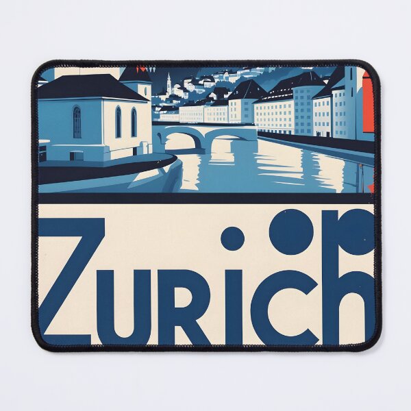 Item preview, Zurich Switzerland 1950s Vintage Travel Tourism designed and sold by TravelersGems.