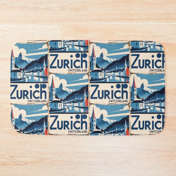 Item preview, Zurich Switzerland 1950s Vintage Travel Tourism designed and sold by TravelersGems.