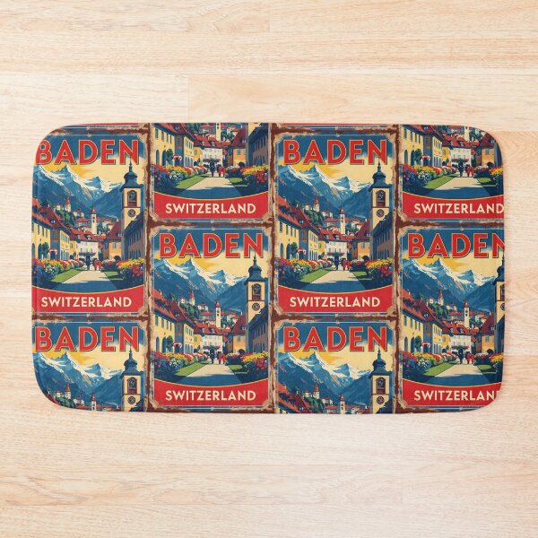 Item preview, Baden Switzerland 1950s Vintage Travel Tourism designed and sold by TravelersGems.