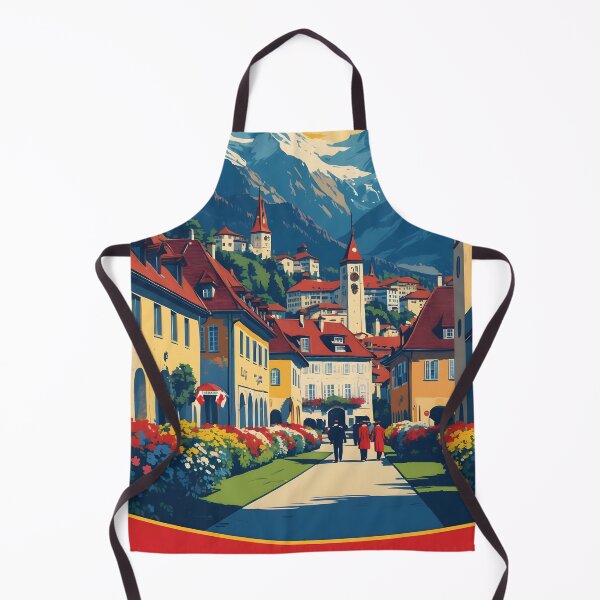 Item preview, Baden Switzerland 1950s Vintage Travel Tourism designed and sold by TravelersGems.
