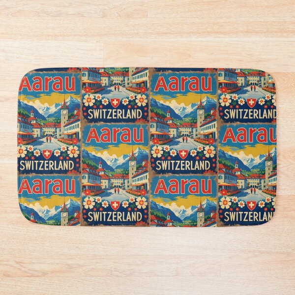 Item preview, Aarau Switzerland 1950s Vintage Travel Tourism designed and sold by TravelersGems.