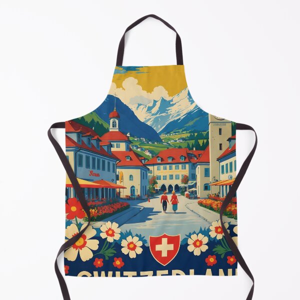 Item preview, Aarau Switzerland 1950s Vintage Travel Tourism designed and sold by TravelersGems.