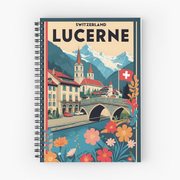 Item preview, Lucerne Switzerland 1950s Vintage Travel Tourism designed and sold by TravelersGems.