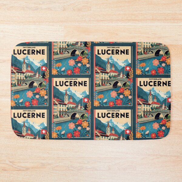 Item preview, Lucerne Switzerland 1950s Vintage Travel Tourism designed and sold by TravelersGems.