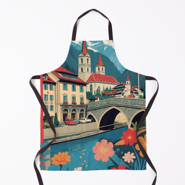 Item preview, Lucerne Switzerland 1950s Vintage Travel Tourism designed and sold by TravelersGems.