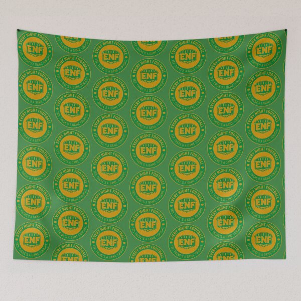 Item preview, Every Night Football "Circular Slogan" (Kelly Green & Gold) designed and sold by GX3-Creative.