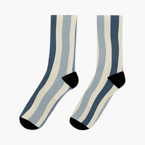 Item preview, Doodle Stripes — Blue & Beige Retro Wavy Seamless Pattern designed and sold by NicolaZhukov.