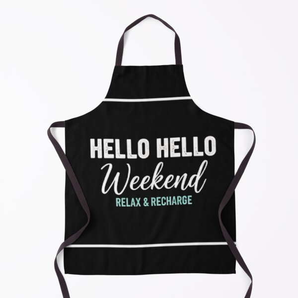 Item preview, Hello Hello Weekend – Relax & Recharge Minimalist Typography Design designed and sold by paywoo.