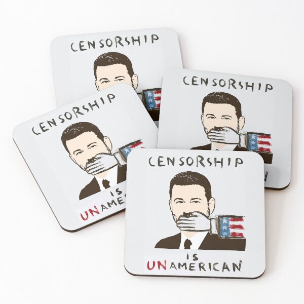 Item preview, Censorship is Unamerican, Jimmy Kimmel designed and sold by 3 Funky Broads.