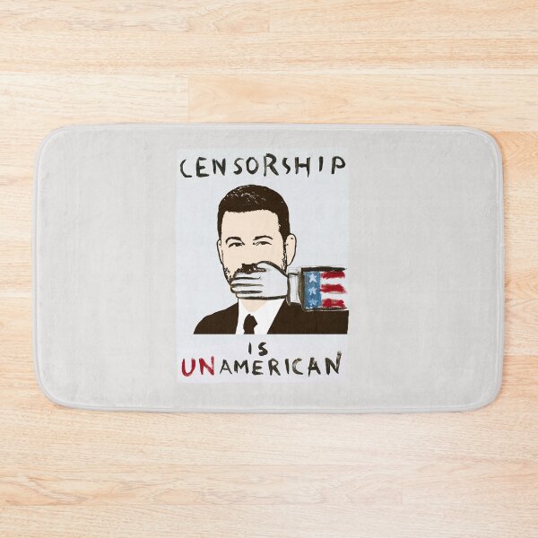 Item preview, Censorship is Unamerican, Jimmy Kimmel designed and sold by 3 Funky Broads.