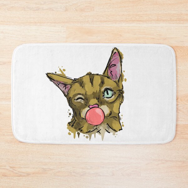 Item preview, Winking Cat with Bubblegum designed and sold by Antiope33.