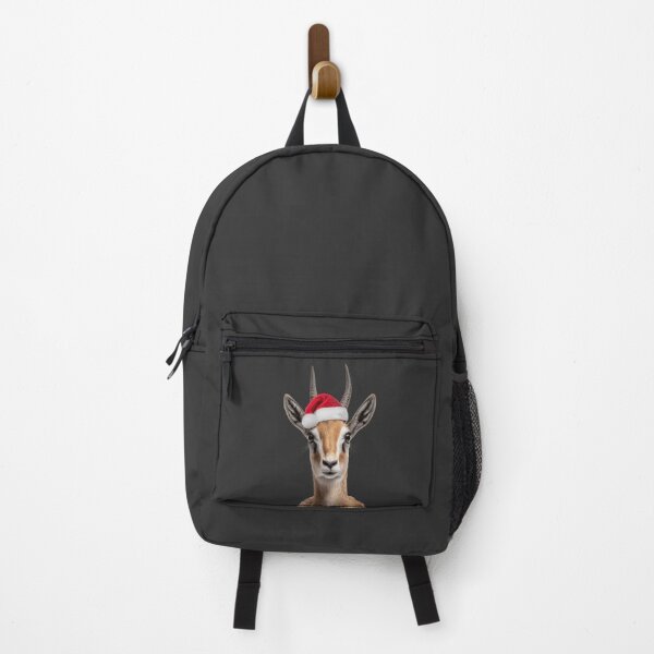 Item preview, Gazelle with Christmas Hat – Festive Gazelle Xmas Design designed and sold by LazyOwlStore.