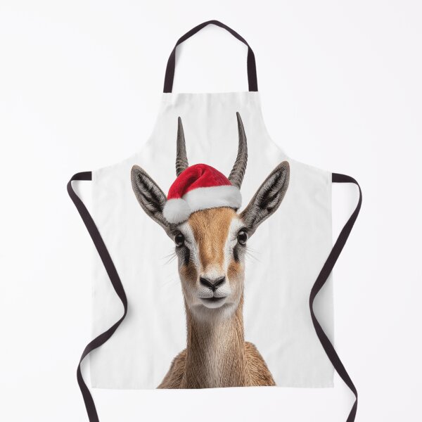 Item preview, Gazelle with Christmas Hat – Festive Gazelle Xmas Design designed and sold by LazyOwlStore.