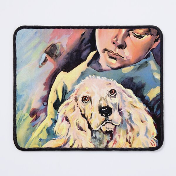 Item preview, Vintage WWII Propaganda Poster | Buy Victory Bonds | Somber Boy & Dog | Waiting for Peace | Watercolor Art Print designed and sold by artofuniverse.