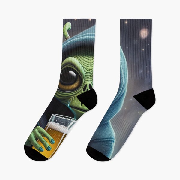 Item preview, Alien drinking Beer in a Bar designed and sold by Colin Bentham.