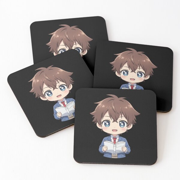 Item preview, Cute Chibi Student with Book Kawaii Anime Girl Studying Art Adorable Bookworm Design designed and sold by bvdesignart.