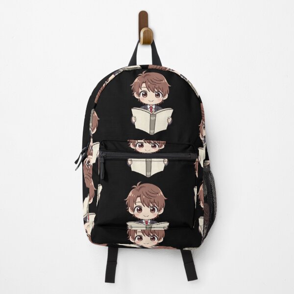 Item preview, Cute Chibi Student with Book Kawaii Anime Girl Studying Art Adorable Bookworm Design designed and sold by bvdesignart.