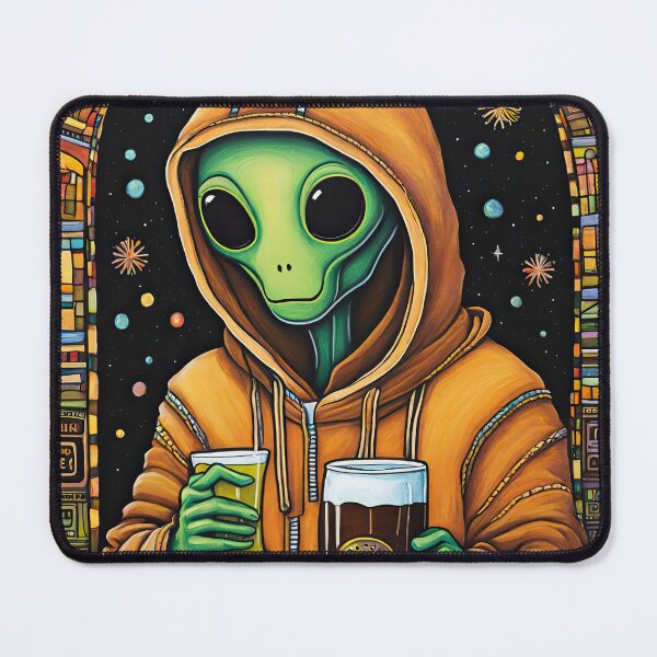 Item preview, Alien drinking Beer in a Bar designed and sold by Colin Bentham.