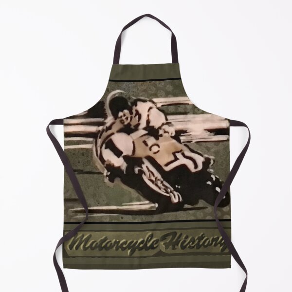 Item preview, Portrait of a vintage motorcycle racer designed and sold by marysfarbklecks.