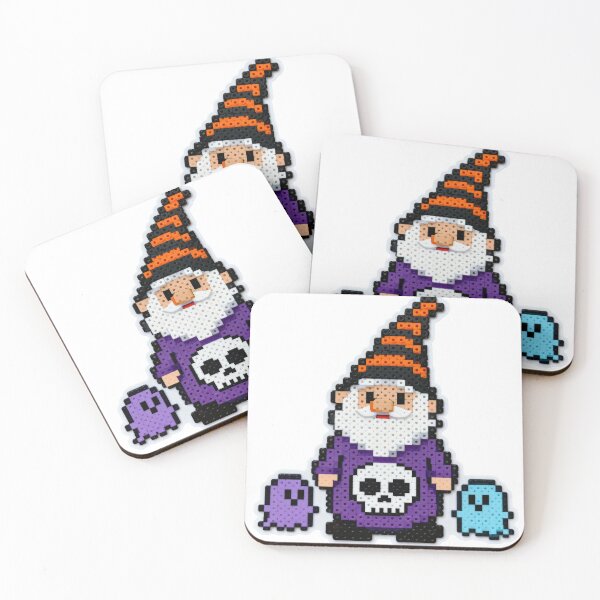 Item preview, Pixel Halloween Gnome with Ghosts – Retro Spooky Cute 8-Bit Art designed and sold by Gurjeetpixelart.