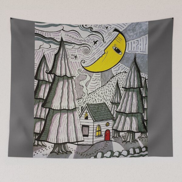 Item preview, Cabin in the Woods by myself, David King dk2025sept22a designed and sold by ArtistDavidKing.