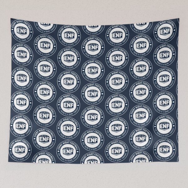 Item preview, Every Night Football "Circular Slogan" (Navy & White) designed and sold by GX3-Creative.