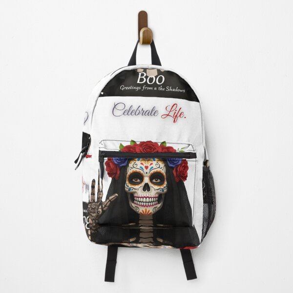 Item preview, Dia de los Muertos Sugar Skull "Celebrate Life." | La Catrina Folk Art designed and sold by EnigmaticGoth.