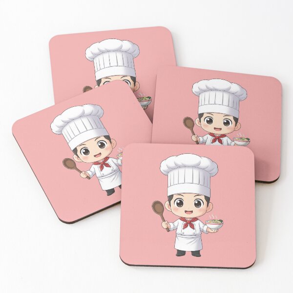 Item preview, Cute Chibi Chef Kawaii Anime Cook Adorable Kitchen Master Culinary Art Design designed and sold by bvdesignart.