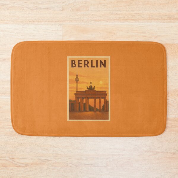 Item preview, Berlin Germany Travel Art – Brandenburg Gate and TV Tower Sunset Souvenir designed and sold by Annika Shurafa.