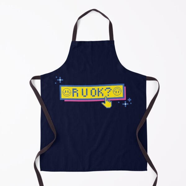 Item preview, R U OK = Pixel Retro Smiley designed and sold by chillaxcats.