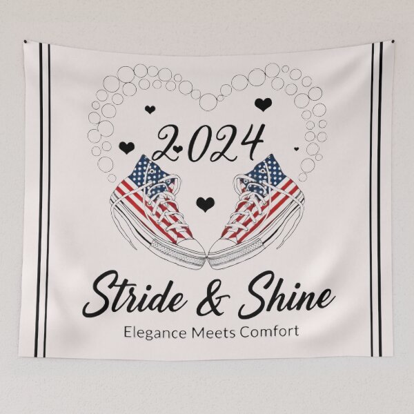Item preview, Stride & Shine Sneakers – 2024 Patriotic Retro Sneaker Art Design designed and sold by michaelolsonciz.