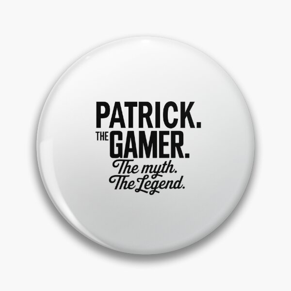 Item preview, Patrick The Gamer The Myth The Legend Patrick Name - Funny Gamer Quote design designed and sold by Oussinc.